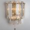 Faceted Glass and Gilt Brass Sconce attributed to J. T. Kalmar for Kalmar, 1970s 13