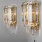 Faceted Glass and Gilt Brass Sconce attributed to J. T. Kalmar for Kalmar, 1970s 6