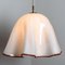 Lámpara colgante Fazzoletto grande de cristal de Murano atribuida a JT Kalmar, años 60, Imagen 6