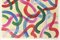 Natalia Roman, Díptico Vivid Gestures sobre Vanilla con pinceladas en rojo, rosa y verde, 2022, acrílico sobre papel de acuarela, Imagen 8