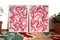 Dittico con curve rosse di Natalia Roman, 2022, acrilico su carta da acquerello, Immagine 9