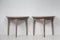 Swedish Gustavian Grey Demi Lune Tables, Set of 2, Image 2