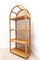 Mid-Century Bamboo, Cane & Wicker Boho Shelving Unit Bookcase, 1960 7