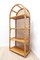 Mid-Century Bamboo, Cane & Wicker Boho Shelving Unit Bookcase, 1960 12