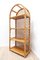 Mid-Century Bamboo, Cane & Wicker Boho Shelving Unit Bookcase, 1960, Image 12