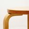 Sgabello in legno di Artek attribuito ad Alvar Aalto, anni '50, Immagine 5