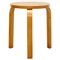 Wood Stool for Artek attributed to Alvar Aalto, 1950s, Image 1