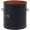 Vintage French Black Bin in Metal, 1900s, Image 13