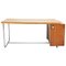 Large Bauhaus Desk in Wood and Tubular Metal, 1930 1