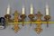 Late 19th Century French Gilt Wrought Iron Sconces, 1890s, Set of 2 17