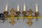 Late 19th Century French Gilt Wrought Iron Sconces, 1890s, Set of 2, Image 17