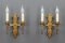 Late 19th Century French Gilt Wrought Iron Sconces, 1890s, Set of 2 2