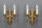 Late 19th Century French Gilt Wrought Iron Sconces, 1890s, Set of 2, Image 2