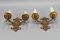 Late 19th Century French Gilt Wrought Iron Sconces, 1890s, Set of 2, Image 10