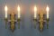 Late 19th Century French Gilt Wrought Iron Sconces, 1890s, Set of 2, Image 3