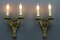 Louis XV French Bronze Cherubs Wall Sconces, 1930s, Set of 2, Image 19