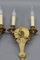 Louis XV French Bronze Cherubs Wall Sconces, 1930s, Set of 2 12