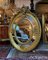 Großer Ovaler Spiegel im Französischen Stil 1
