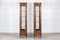 Walnut Faux Bamboo Glazed Display Cabinets, Set of 2 8