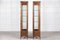 Walnut Faux Bamboo Glazed Display Cabinets, Set of 2 9