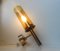 Brass & Glass Tubular Wall Sconce by Hans-Agne Jakobsson for Markaryd AB 2