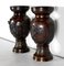 Vases Style Asiatique en Bronze, 1950s, Set de 2 3