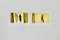 Applique Foglio dorate di Tobia & Afra Scarpa per Flos, anni '60, set di 2, Immagine 1