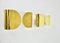 Applique Foglio dorate di Tobia & Afra Scarpa per Flos, anni '60, set di 2, Immagine 3