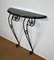 Art Deco Wrought Iron and Marble Console Table, 1920s 3
