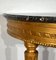 Louis XVI Style Console Table in Marble and Golden Wood 8