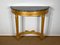 Louis XVI Style Console Table in Marble and Golden Wood 1
