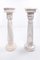 French White Gray Veined Marble Pedestals, 1900, Set of 2 2