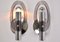 Italian Wall Sconces in Chrome and Smoked Acrylic, 1960s, Set of 2 4