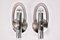 Italian Wall Sconces in Chrome and Smoked Acrylic, 1960s, Set of 2 3