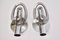 Italian Wall Sconces in Chrome and Smoked Acrylic, 1960s, Set of 2, Image 5