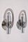 Italian Wall Sconces in Chrome and Smoked Acrylic, 1960s, Set of 2, Image 7
