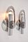Italian Wall Sconces in Chrome and Smoked Acrylic, 1960s, Set of 2, Image 2