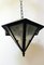 Expressionist Ceiling Lamp in Metal and Glass, 1920s 3