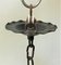 Expressionist Ceiling Lamp in Metal and Glass, 1920s 9