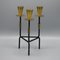 Swedish Candleholder in Brass and Metal by Nils Johan, Image 1