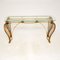 French Rococo Style Console Table in Brass, 1970s 2