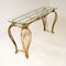 French Rococo Style Console Table in Brass, 1970s 5
