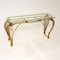 French Rococo Style Console Table in Brass, 1970s, Image 1