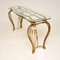 French Rococo Style Console Table in Brass, 1970s 3