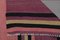 Türkischer Vintage Flachgewebe Teppich in Rosa 8