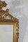 Espejo estilo Luis XVI pequeño de madera dorada, Imagen 10