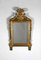Espejo estilo Luis XVI pequeño de madera dorada, Imagen 1