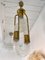 Italian Brass Pendant Light in Murano Glass attributed to Aldo Nason for Mazzega, 1970s 8