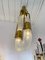 Italian Brass Pendant Light in Murano Glass attributed to Aldo Nason for Mazzega, 1970s, Image 6