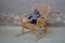 Vintage Children's Rocking Chair in Rattan 2